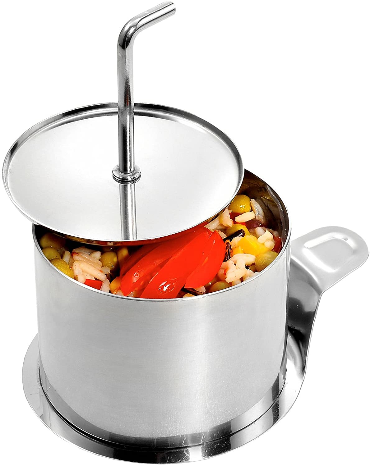 4 Piece Stainless Steel Circular Dessert / Food Mould Ø 75 X 55 mm