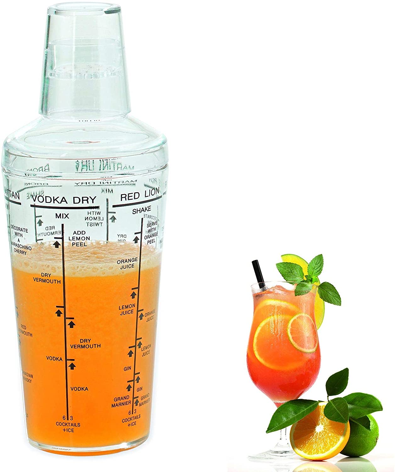 Acrylic Casablanca Cocktail shaker  0.5 Lt