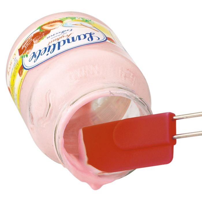Heat Resistant 227 mm Silicone Spatula Stainless Steel Handle