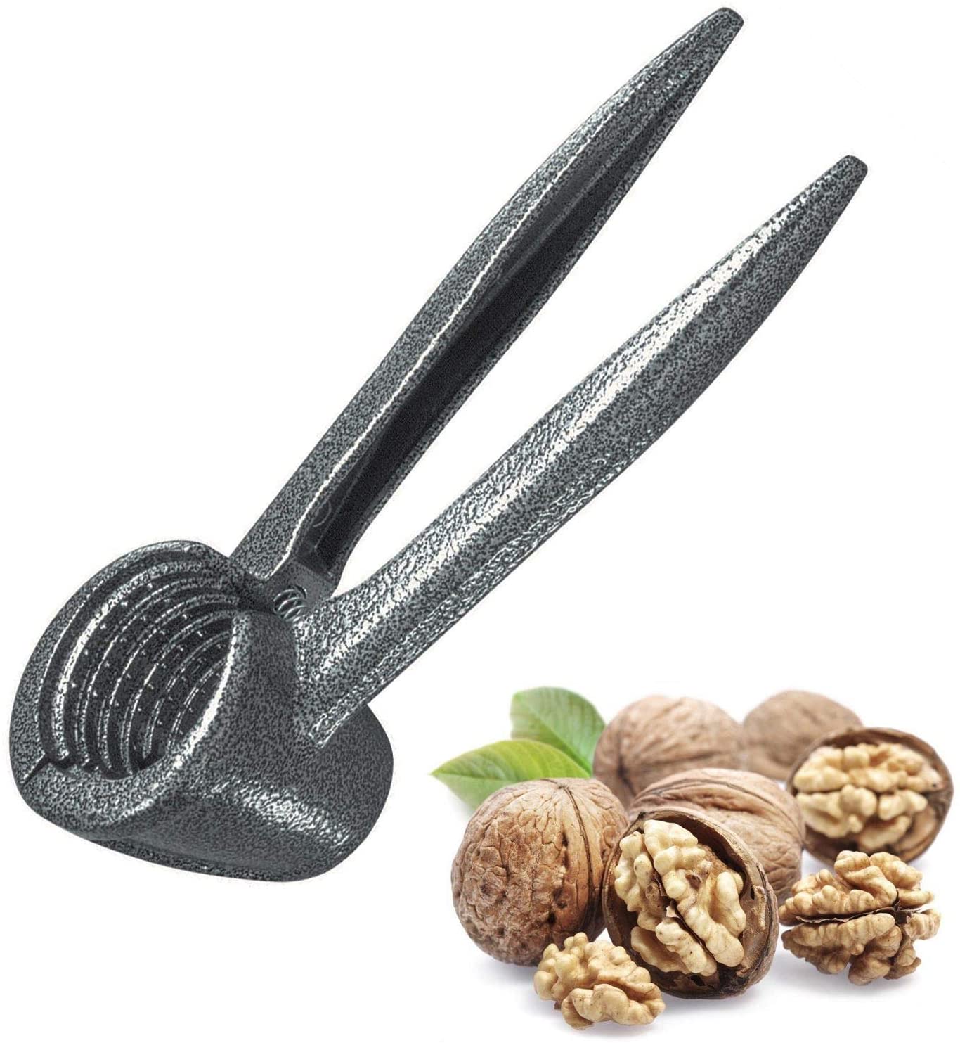 Metallic Grey Nutcracker & Champagne Cork Tongs