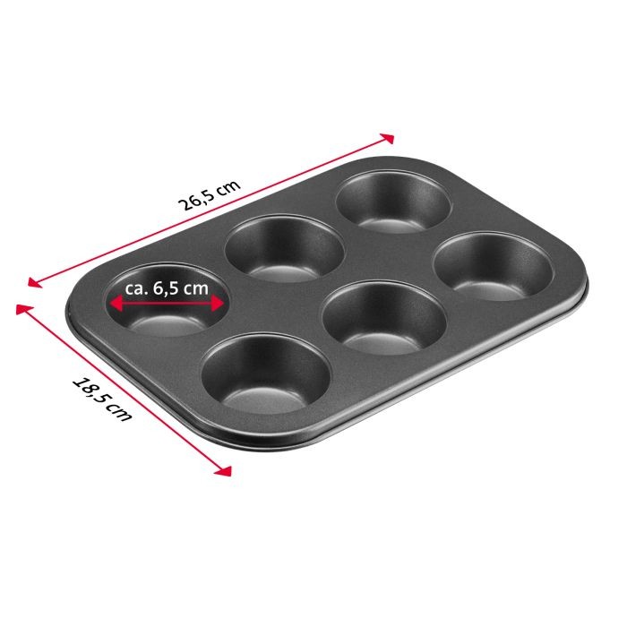Muffin Baking Tin, 6 Muffins
