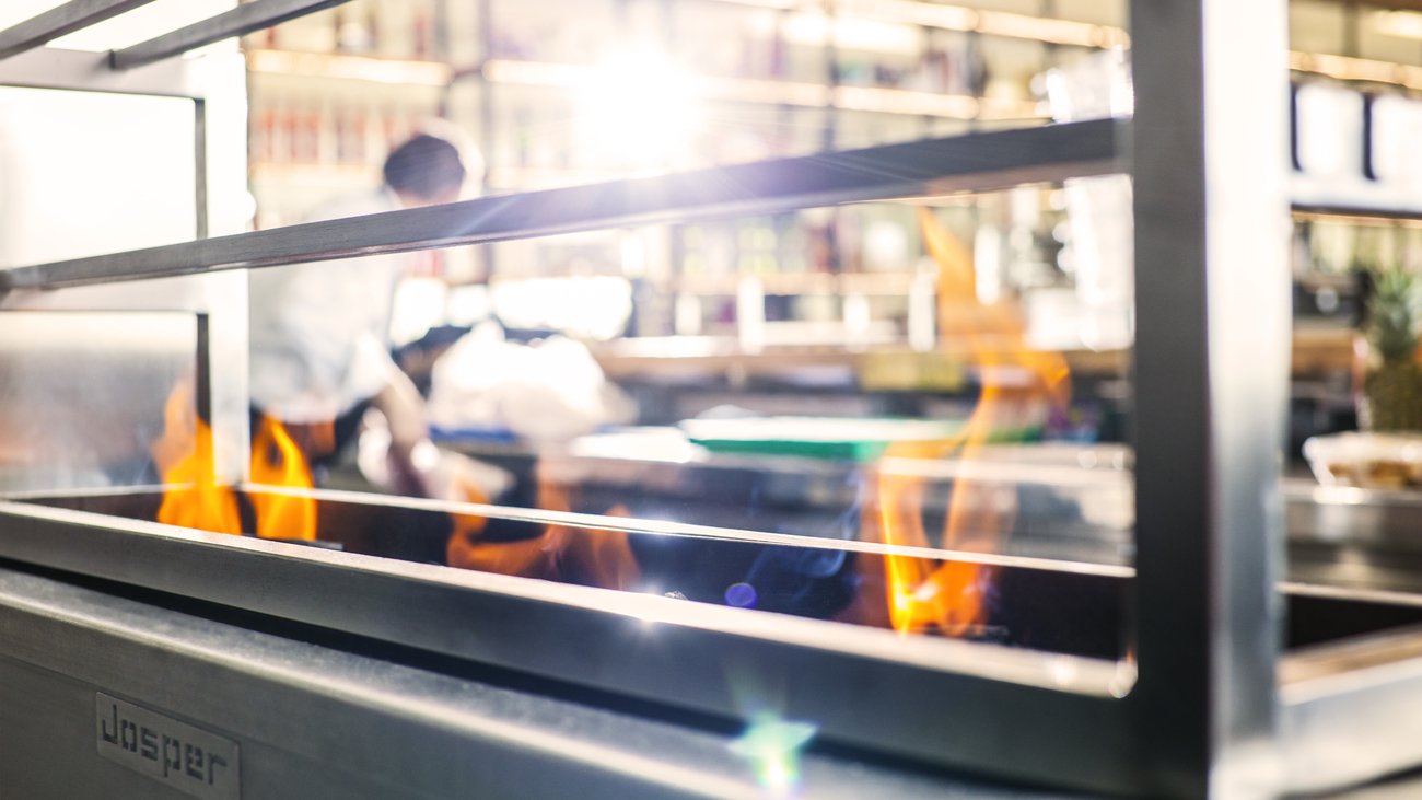 Josper Robata Open Grill RGJ140 cooking