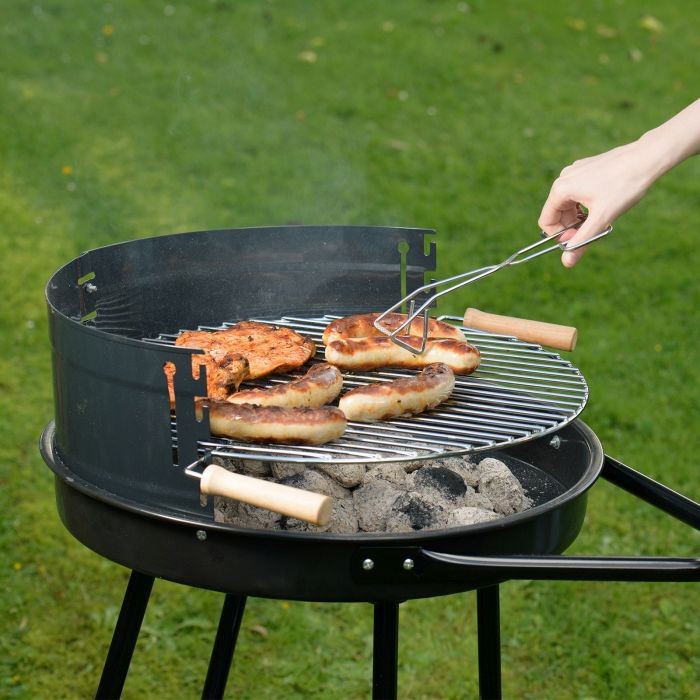 Stainless Steel Braai/Barbecue Tongs 220 mm