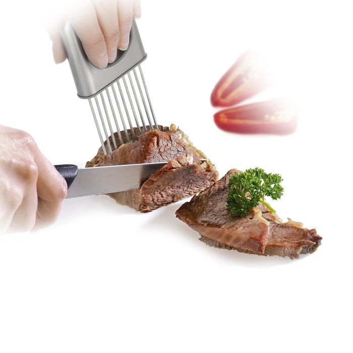 Stainless Steel Prong Slicing Aid