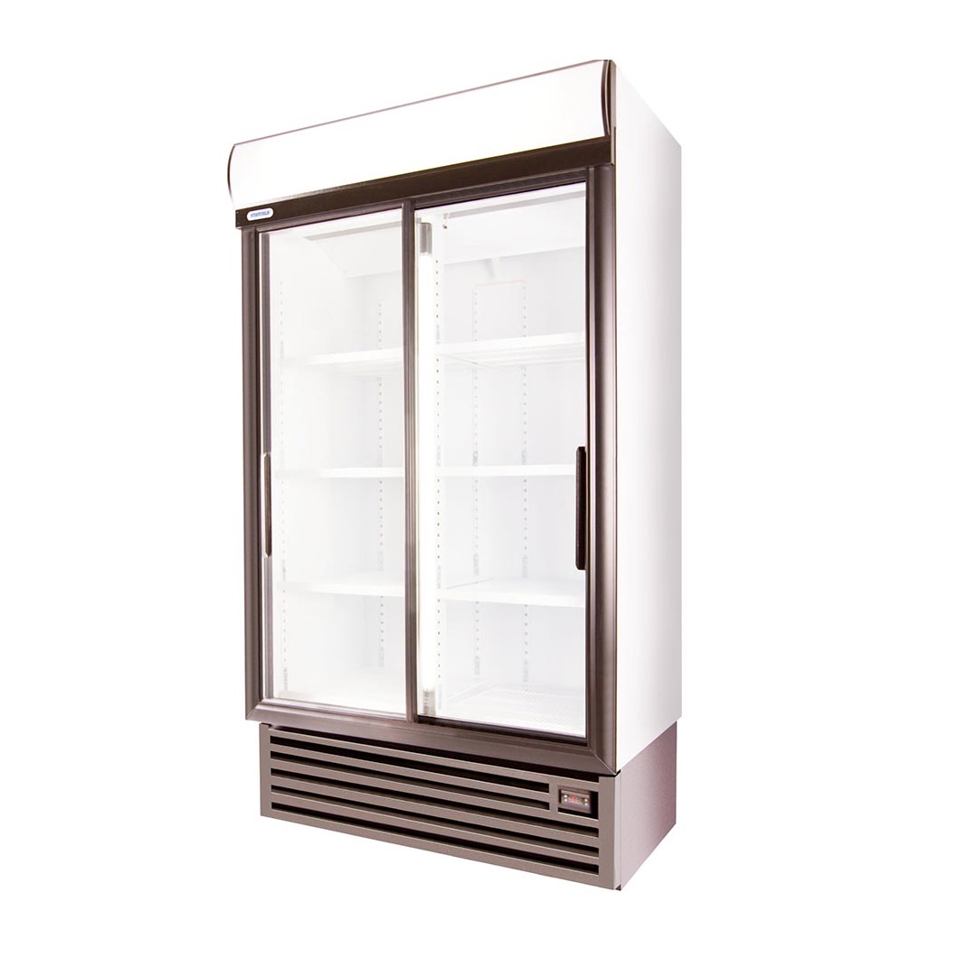 SD1140 Double Sliding Door Display Fridge