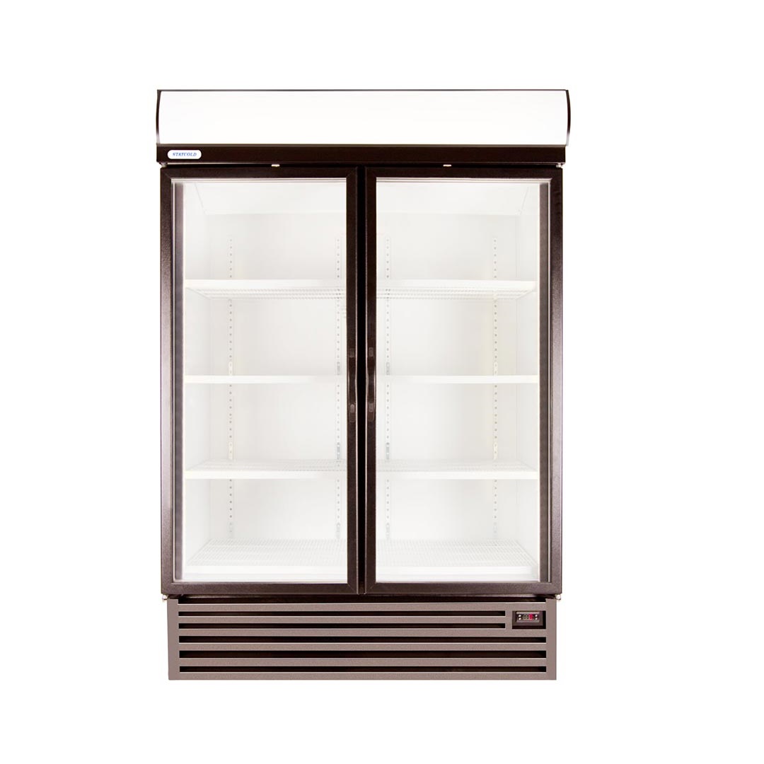 HD1360 Double Hinged Door Display Fridge