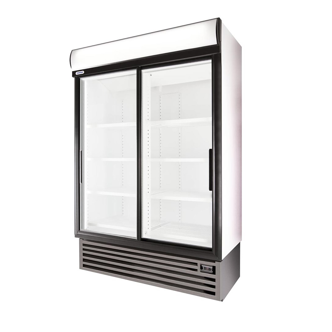 HD1360 Double Hinged Door Display Fridge
