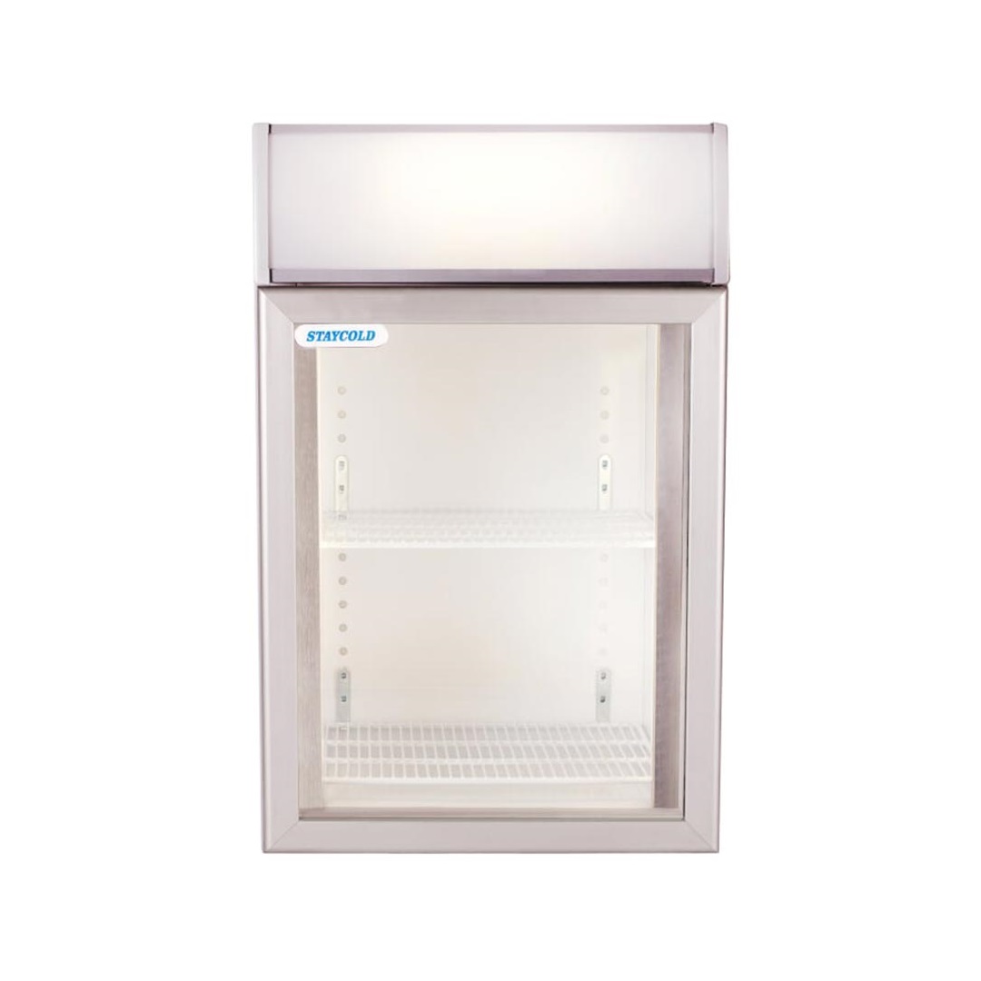 HD520S Stainless Steel Counter Top Display Fridge
