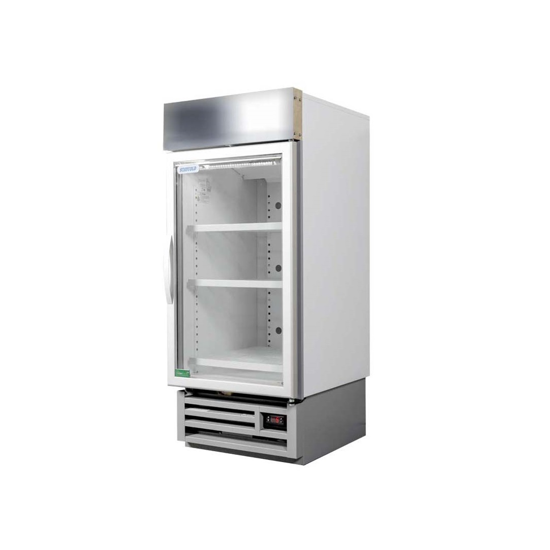 HD580F Half Door  Display Freezer With Grey Trim
