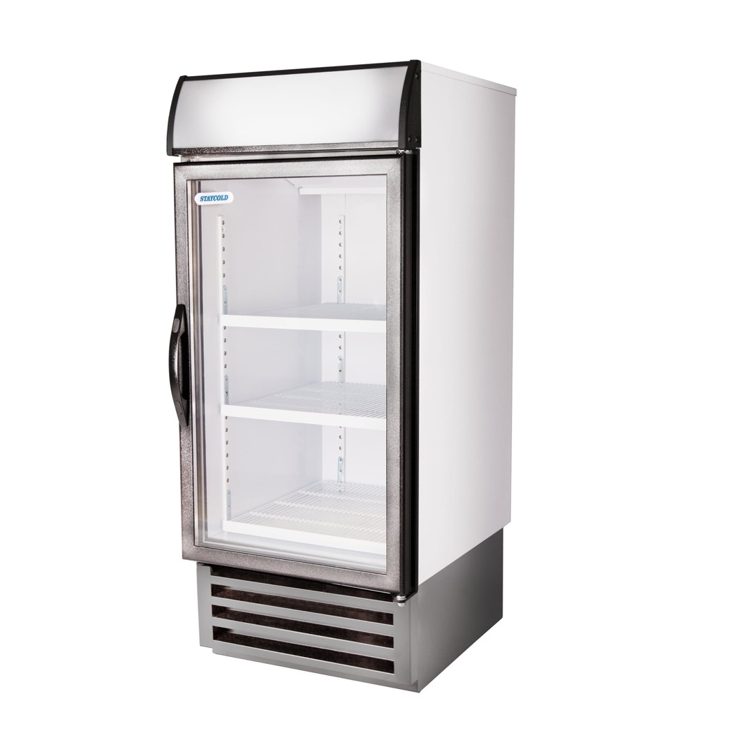 HD580S Stainless Steel Half Door Display Fridge