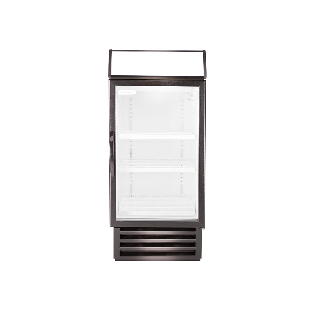 HD580S Stainless Steel Half Door Display Fridge