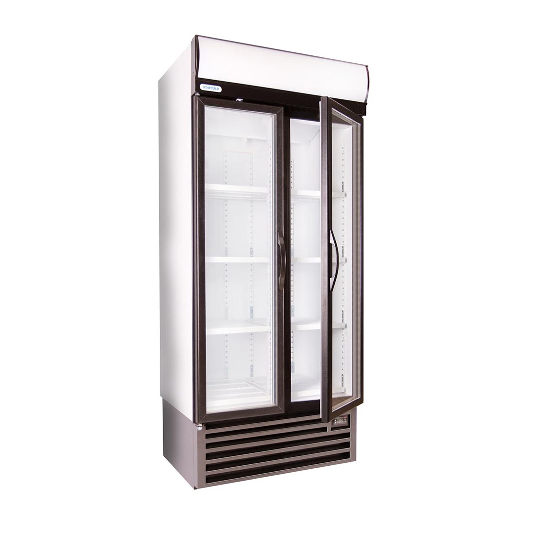 HD890 Double Hinged Door Display Fridge