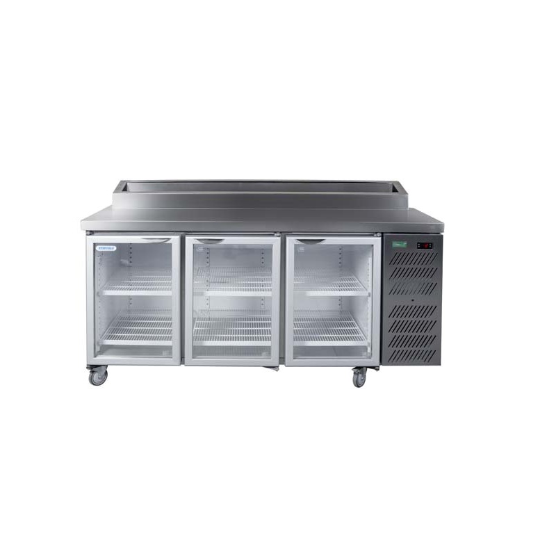 HDU1800PHC Glass Door Undercounter With Pizza Top