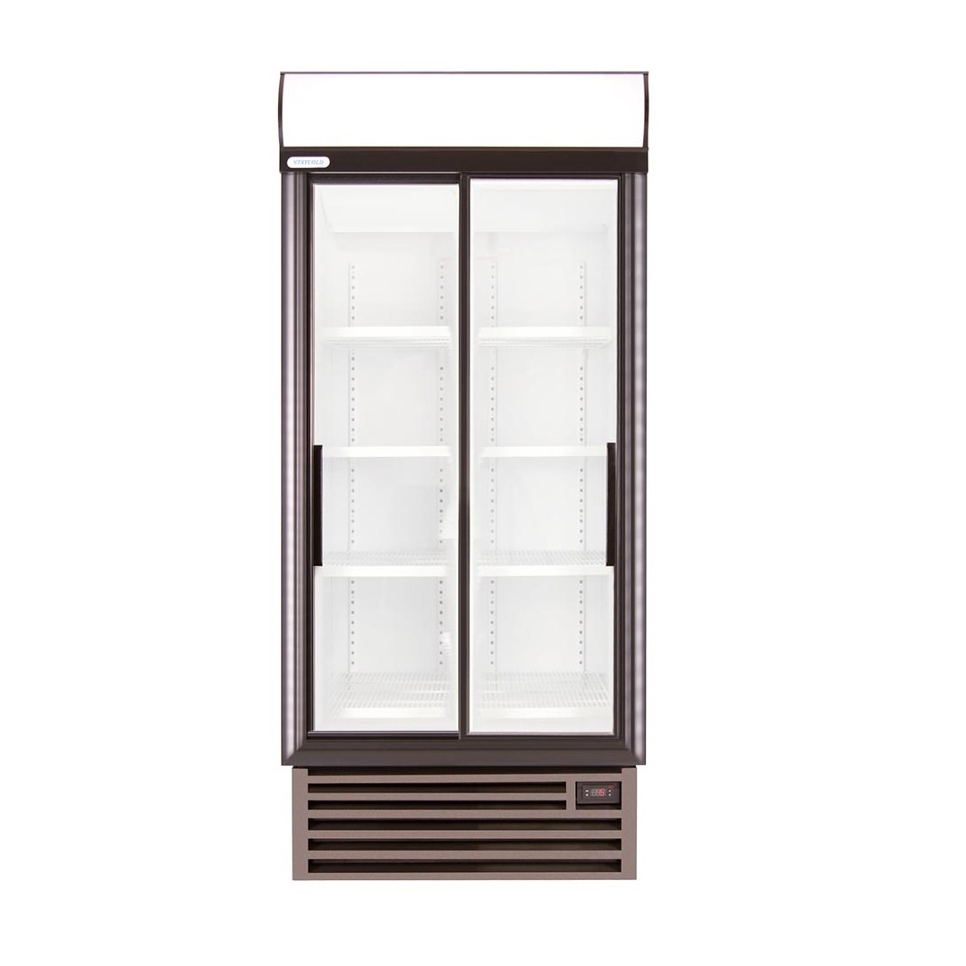SD890 Double Sliding Door Display Fridge