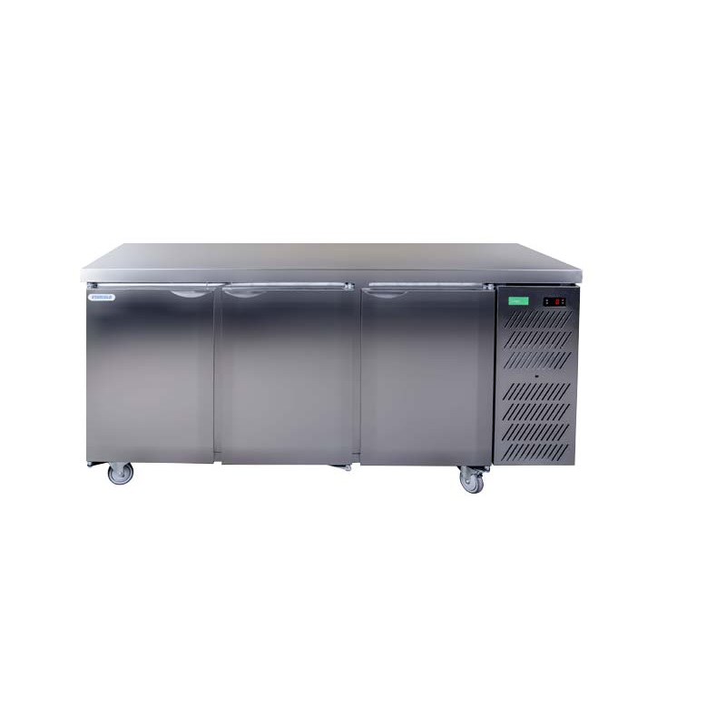 SHDU1800HC Solid Hinged Door Undercounter Fridge Flat Top