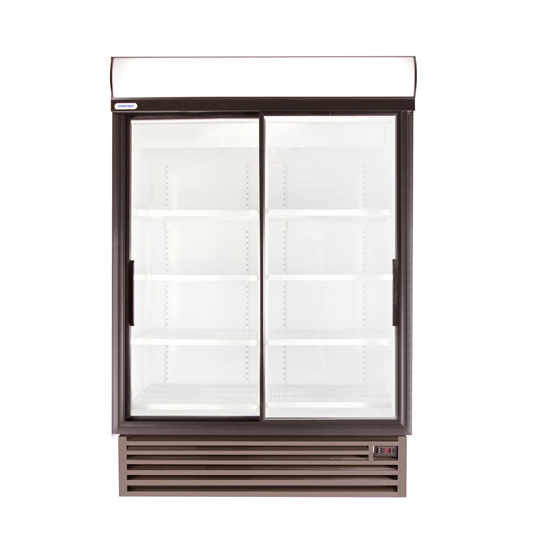 SD1360 Double Sliding Door Display Fridge
