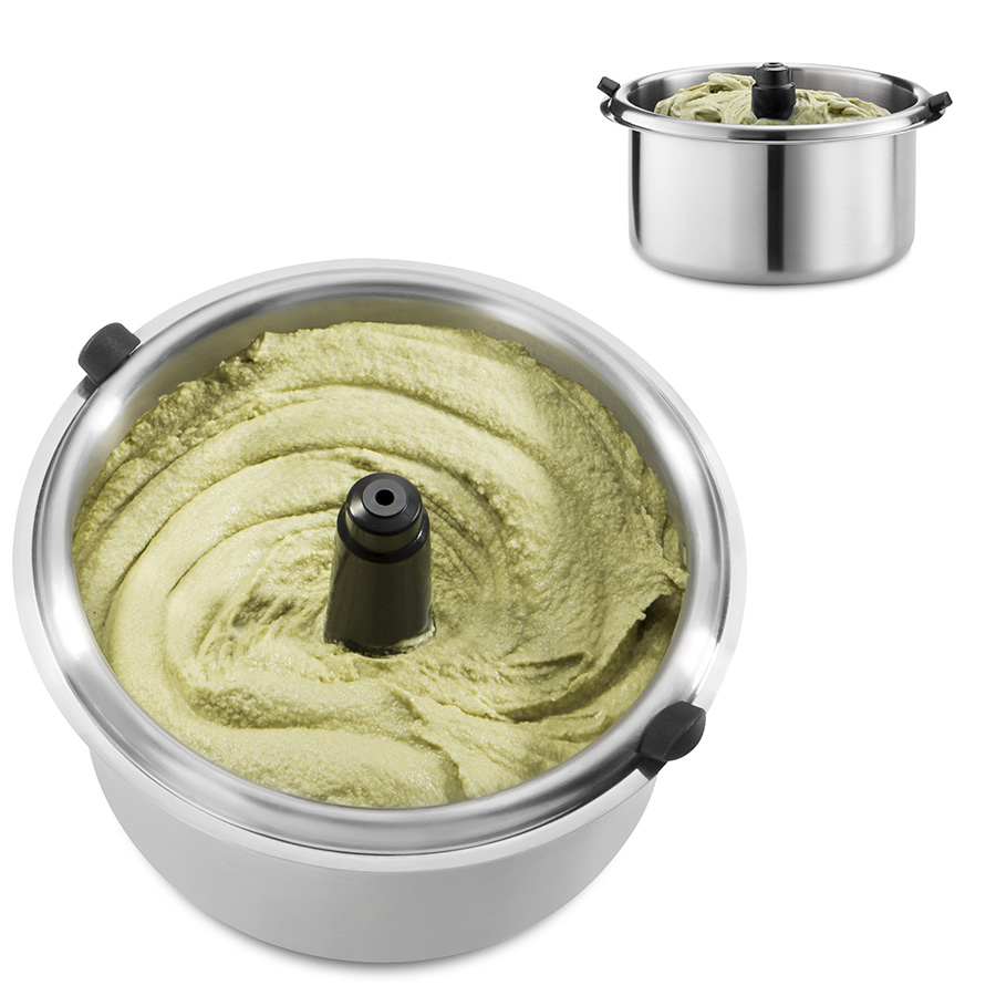 Gelato 3 L automatic stainless steel bowls