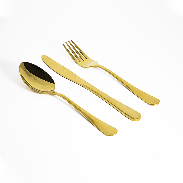 24 Piece Malaga gold inox 18/c