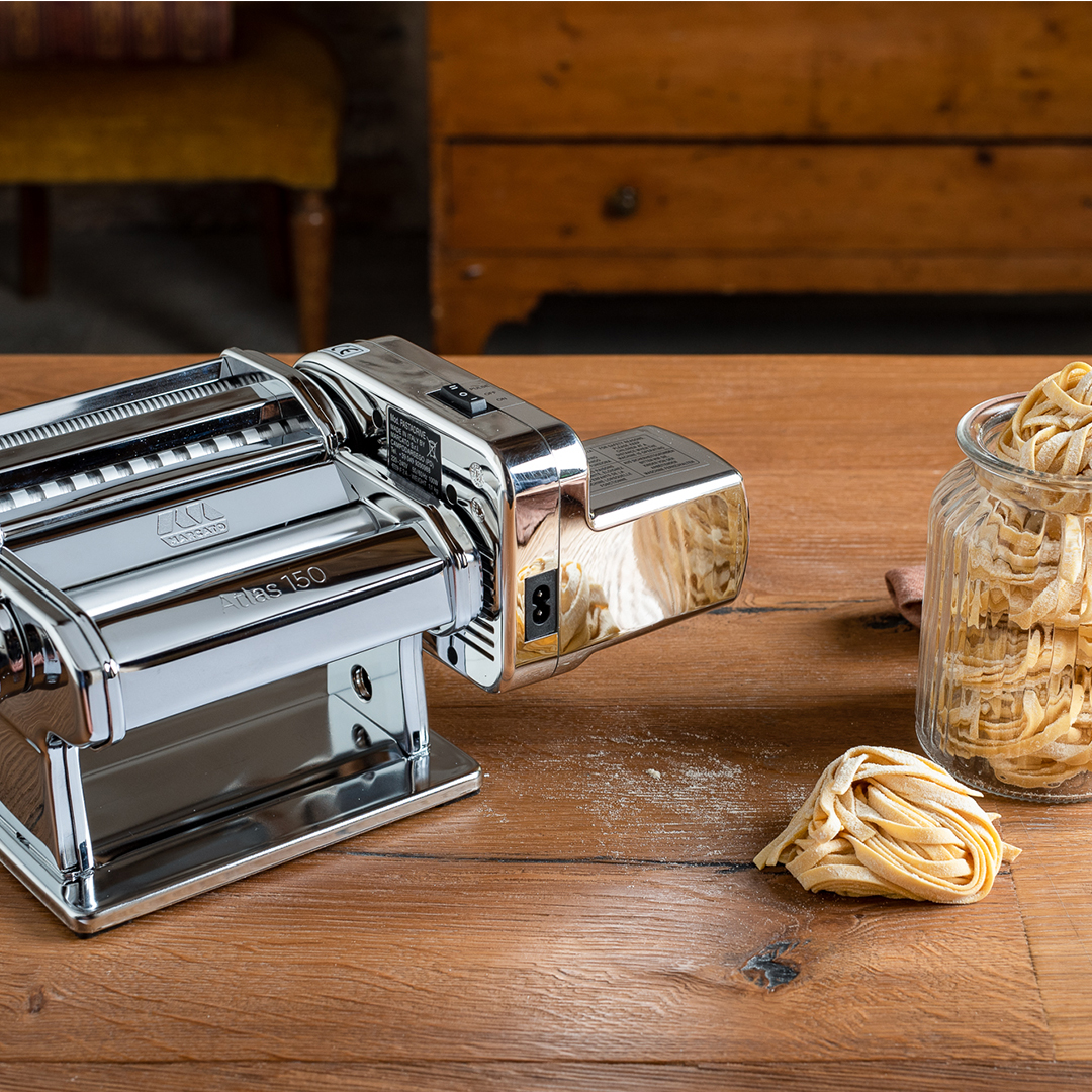 Atlas 150 Stainless Steel Pasta Machine With Motor
