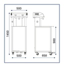 Automatic Chocolate Tempering Machine Delight 24kg Dimensions