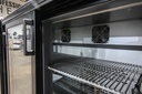 Back-Bar Fridge With 2 Sliding Glass Doors In Black 850mm