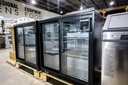 Back-Bar Fridge With 2 Sliding Glass Doors In Black 850mm