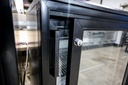 Back-Bar Fridge With 2 Sliding Glass Doors In Black 850mm