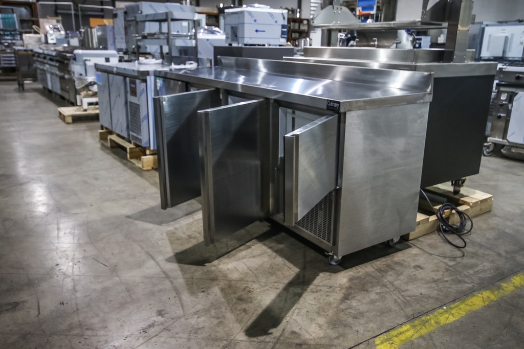 3.5 Stainless Steel Door Underbar Fridge With Splashback