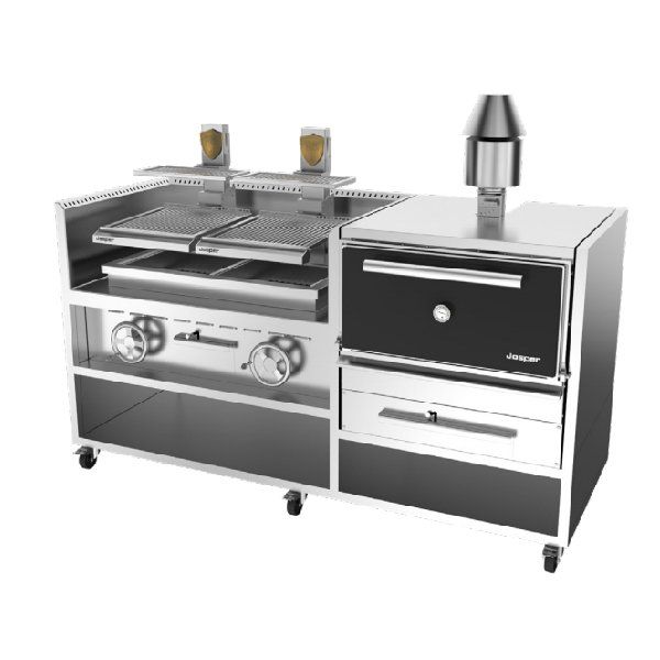 Josper Combo Pro S (HJX25) & Basque Grill With Firebreak, Poker And Tong