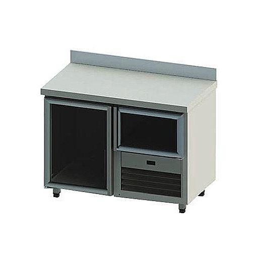 1.5 Glass Door Underbar Fridge With Adjustable Shelves