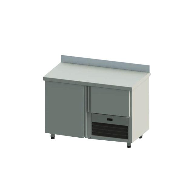 1.5 Stainless Steel Door Underbar Fridge with Adjustable Shelves