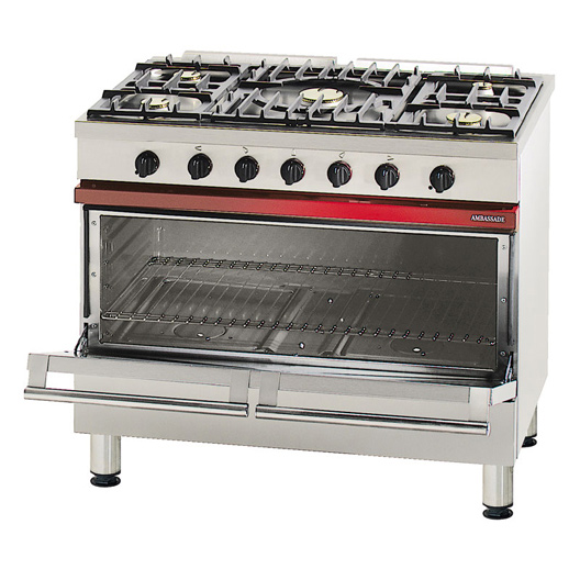 1000 Cooker, 5 Bnrs, 1 X 137 Litre Gas Oven 1000 X 650, Electric ignition on all burners (SAE)