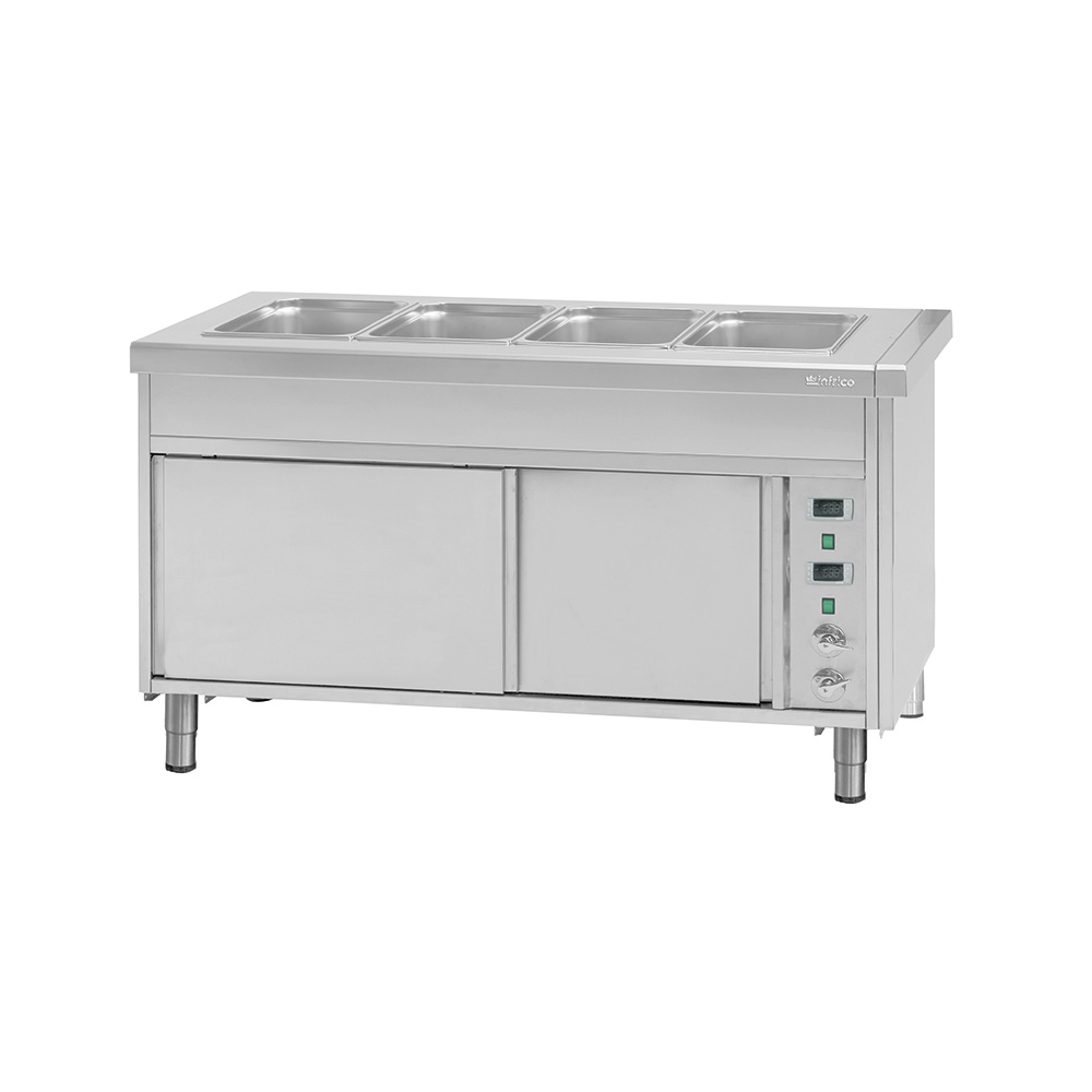 1125mm Bain Marie On Heated Cabinet