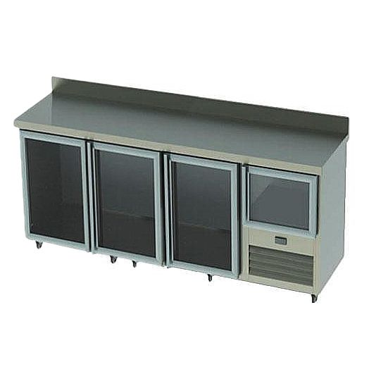 3.5  Glass Door Underbar Fridge With Splashbacks