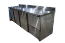 3.5 Stainless Steel Door Underbar Fridge With Splashback