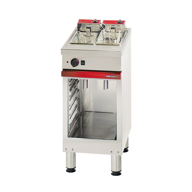 400 Cabinet 2 X 2.5 Litre Elec Fryer - Open Bay