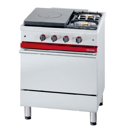 700 Cooker, 2 Brns, 1 Simmer Plate, 1 GN 1/1 Gas Oven