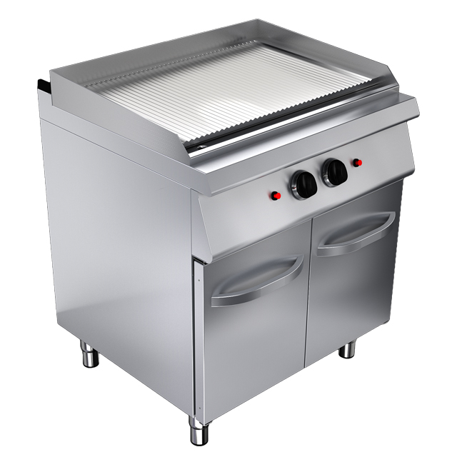 Kusina 700 Series Fry Top W/ Gas Ribbed Plate 800x730x900mm