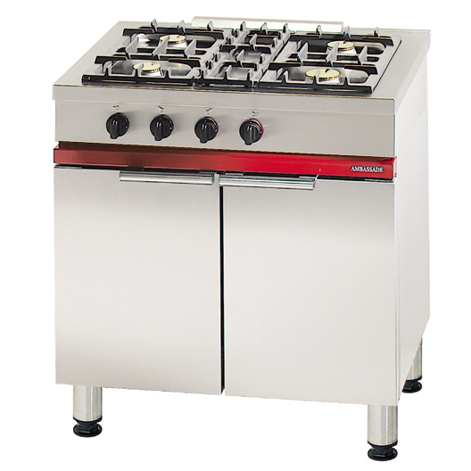 800 Cabinet Gas Burners 2x3 & 2x4 Kw, 2 Doors & Shelf Supp