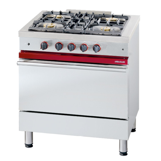800 Cooker, 4 Open Burners, 84 Lt Gas Oven 620 X 400