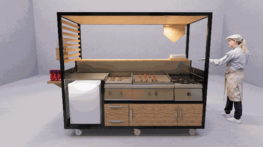 Custom Made Food Cart for Boerewors and Pancakes 1.0