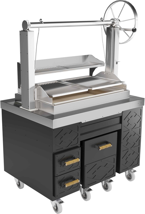 Kusina Charcoal Grill Electrical Lifting 1200*850*900/1600mm