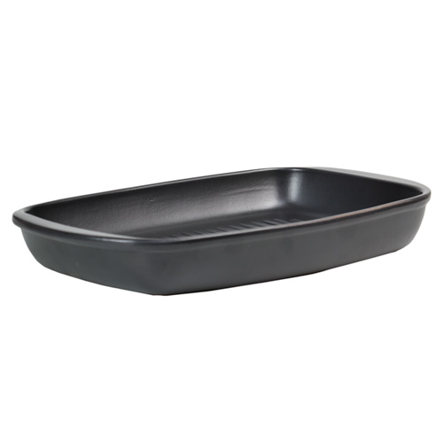 Anthracite Coloured Ceramic Roasting Dish 38 X 24.5 cm