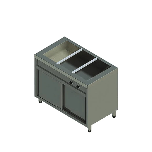 Bain Marie Cabinet 3 GN 1/1 1200x650x900mm