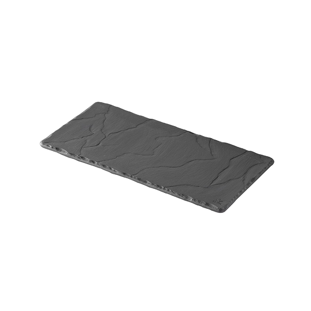 Basalt Black Matt Slate Rectangular Tray 25 cm X 12 cm