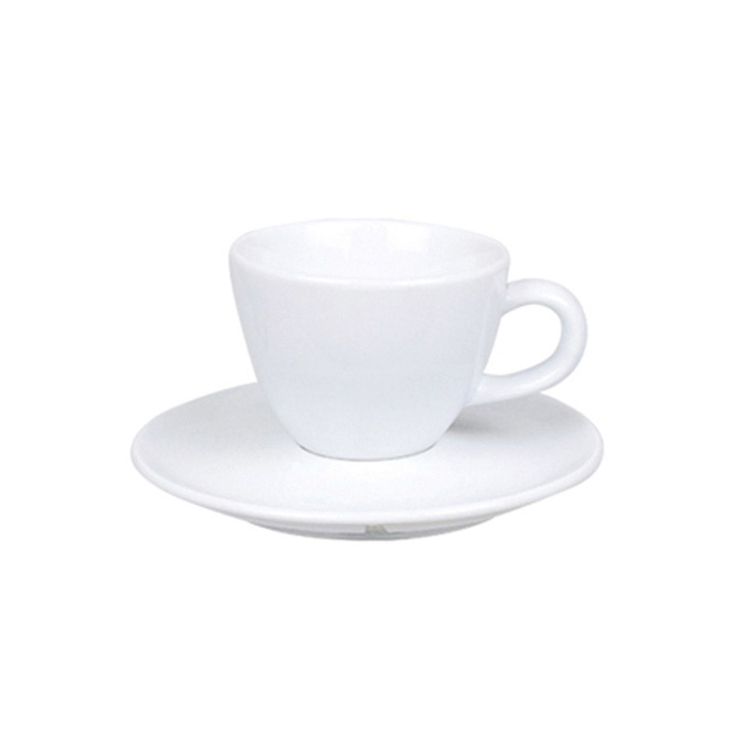 Bistro Cup & Saucer 70 Ml (Other) White Porcelain