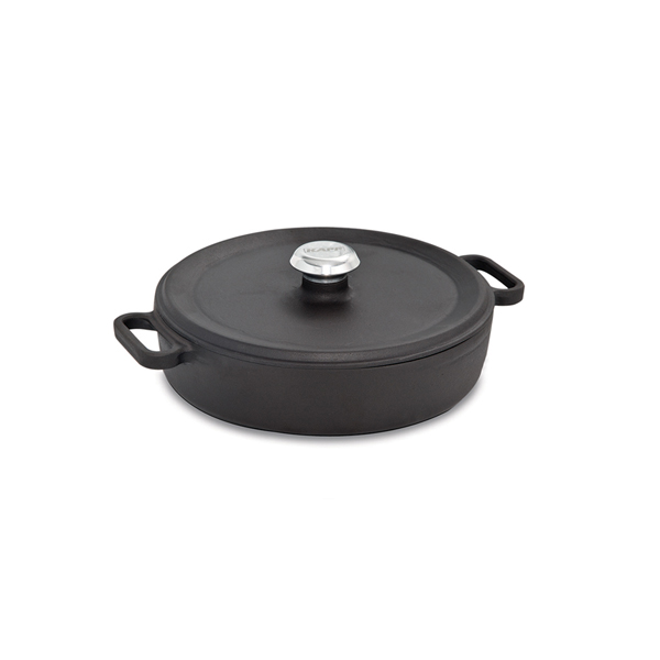 Cast Iron Shallow Pot Black Ø24 cm 2,4 Lt