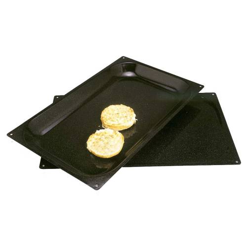 Baking Tray Enamelled - 535mm X 325mm X 10mm (Black)
