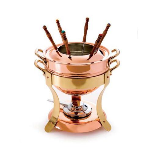 Service en salle Fondue Pot with bronze handle 23 * 22 cm
