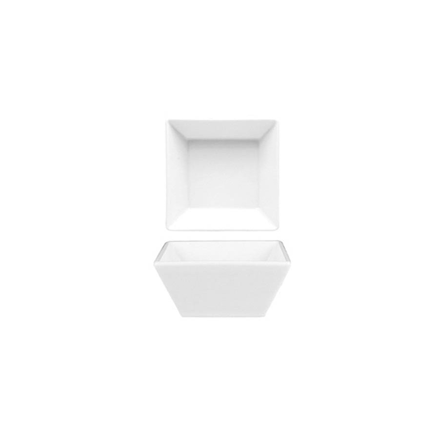 Square Bowl 14 cm (Merid) White Porcelain